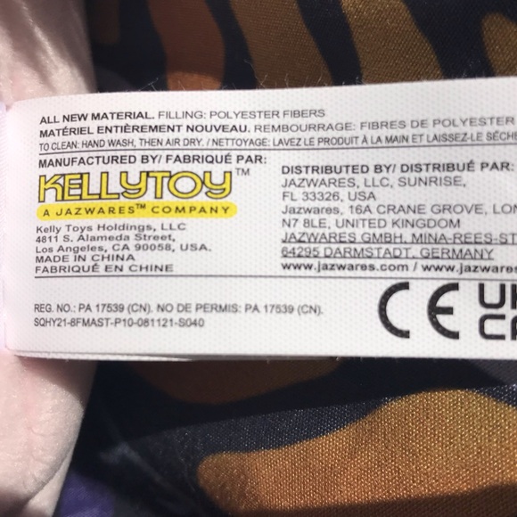 Squishmallows 8” Rocky The Raccoon Pink Costume with🦄 Unicorn Horn & Gold Wings - Picture 8 of 9